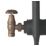 Arroll UK-10 15mm x 1/2" Antique Copper Angled & L/S Traditional Manual Radiator Valve & Lockshield