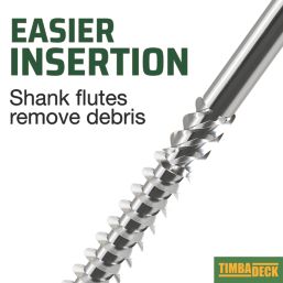 TimbaScrew  Hex Flange Thread Cutting Timber Screws 6.7mm x 200mm 50 Pack