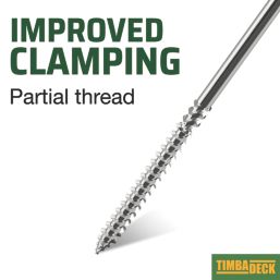 TimbaScrew  Hex Flange Thread Cutting Timber Screws 6.7mm x 200mm 50 Pack