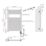 Flomasta 800mm x 500mm 853BTU White Flat Electric Towel Radiator