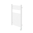 Flomasta 800mm x 500mm 853BTU White Flat Electric Towel Radiator
