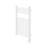 Flomasta 800mm x 500mm 853BTU White Flat Electric Towel Radiator
