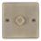 LAP  1-Gang 2-Way LED Dimmer Switch  Antique Brass with Colour-Matched Inserts