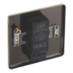 LAP  1-Gang 2-Way LED Dimmer Switch  Antique Brass with Colour-Matched Inserts
