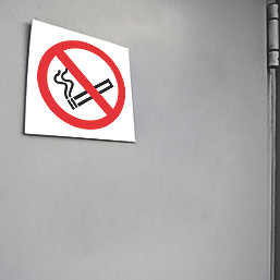 No Smoking Symbol Sign 100mm x 100mm