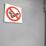 Essentials No Smoking Symbol Sign 100mm x 100mm