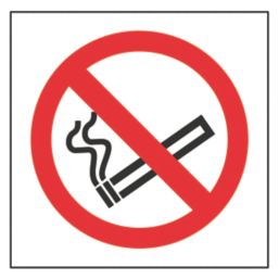 Essentials No Smoking Symbol Sign 100mm x 100mm
