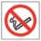 Essentials No Smoking Symbol Sign 100mm x 100mm