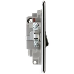 LAP  13A Switched Fused Spur with LED Black Nickel