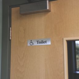 Essentials Accessible Toilet Sign 50mm x 200mm