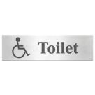 Essentials Accessible Toilet Sign 50mm x 200mm