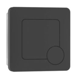 ETAL Porto Dual-Flush Square Plate Matt Black