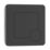 ETAL Porto Dual-Flush Square Plate Matt Black