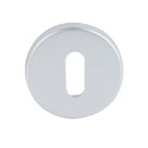 Smith & Locke  Fire Rated Standard Escutcheon (Pair) Satin Aluminium 50mm