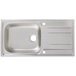 1 Bowl Stainless Steel Kitchen Sink & Drainer  1000mm x 500mm