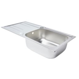 1 Bowl Stainless Steel Kitchen Sink & Drainer  1000mm x 500mm