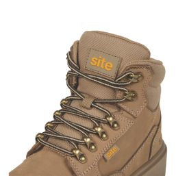 Site Skarn Size 4 Womens Stone  Steel Toe Cap Safety Boots