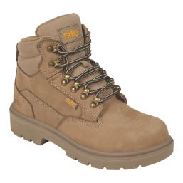 Site Skarn Size 4 Womens Stone  Steel Toe Cap Safety Boots