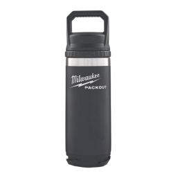Milwaukee Packout Bottle with Chug Lid 532ml Black