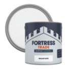 Fortress Trade  2.5Ltr Brilliant White Acrylic Eggshell Emulsion Kitchen & Bathroom Paint