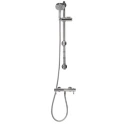 Croydex Metlex Inclusive  Exposed Chrome Thermostatic Shower Set 120mm