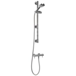 Croydex Metlex Inclusive  Exposed Chrome Thermostatic Shower Set 120mm