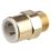 Flomasta  Brass Push-Fit Adapting Male Pipe Fitting Adaptor 15mm x 1/2"