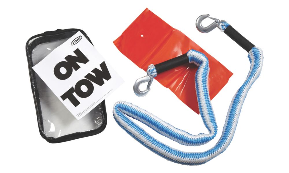 Ring 2 Tonne Elasticated Tow Rope 4m Screwfix