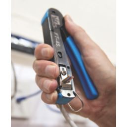 Ideal RJ45 FT-45 Feed-Thru Crimp Tool 5 1/2" (140mm)