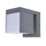 Lutec Prima Outdoor LED Solar Hybrid Wall Light With PIR Sensor Dark Grey 400lm