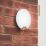 Brackenheath iSpot Frameless Outdoor Round LED Bulkhead Light With PIR & Photocell Sensor Black 9W 1150lm