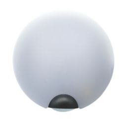 Brackenheath iSpot Frameless Outdoor Round LED Bulkhead Light With PIR & Photocell Sensor Black 9W 1150lm