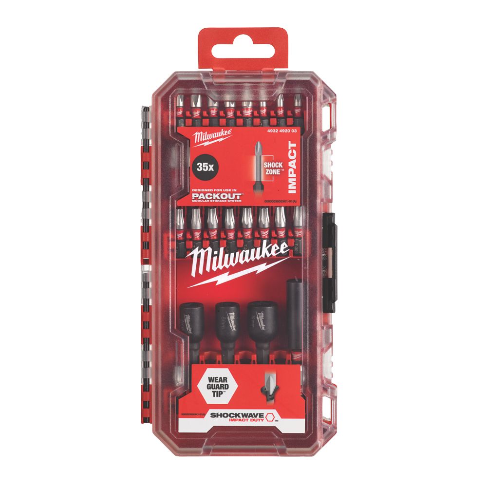 Milwaukee mixed shockwave bit set 24 pieces sale