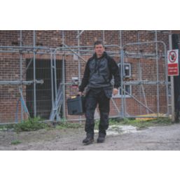 DEWALT Stratford Hooded Sweatshirt Black/Grey Large 42-44" Chest