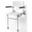 Nymas Wall Mounted Shower Seat with Back Rest And Legs White