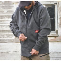 Milwaukee Gridiron Fullzip  Hoodie Grey Large 42-44" Chest