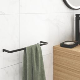 Elland Towel Rail Black 400mm x 80mm x 20mm