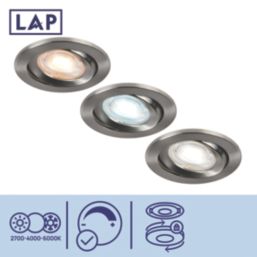 LAP Ubertas Tilt  LED Downlight Brushed Nickel 4W 420lm