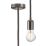 Knightsbridge  Contemporary Long Pendant Black Nickel