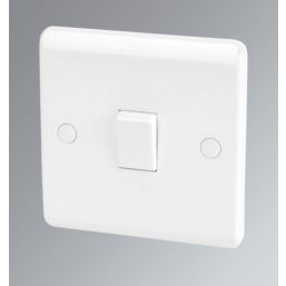 LAP  10AX 1-Gang 1-Way Light Switches  White  5 Pack