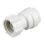 JG Speedfit  Plastic Push-Fit Straight Tap Connectors 15mm x 3/4" 2 Pack