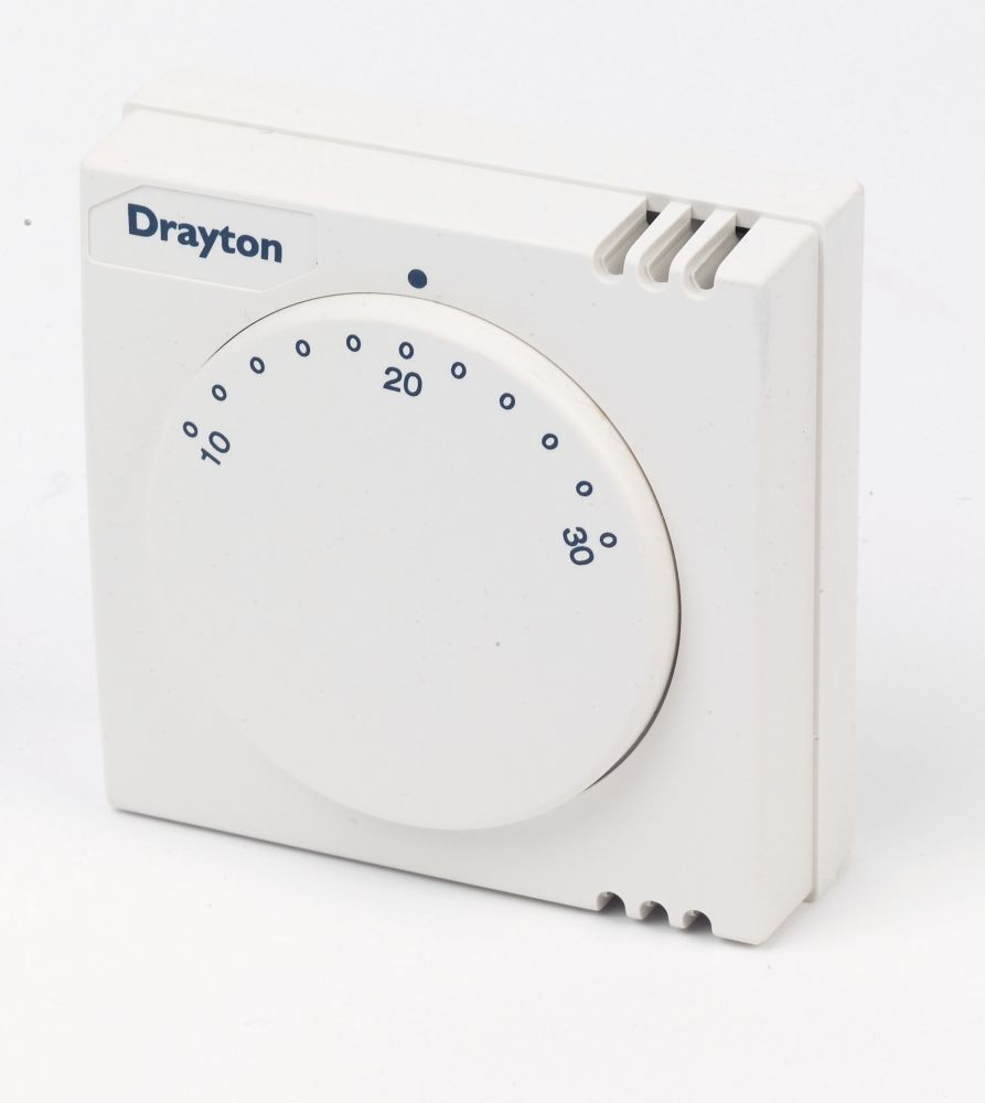 Drayton RTS1 1-Channel Wired Room Thermostat | Wired Thermostats ...
