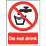 "Do Not Drink" Sign 210mm x 148mm