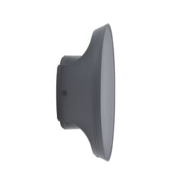 Lutec Belka Outdoor LED Solar Hybrid Wall Light Dark Grey 280lm