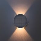 Lutec Belka Outdoor LED Solar Hybrid Wall Light Dark Grey 280lm