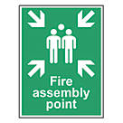 Non Photoluminescent "Fire Assembly Point" Sign 400mm x 300mm