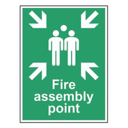Essentials  Non Photoluminescent "Fire Assembly Point" Sign 400mm x 300mm