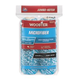 Wooster Microfiber Medium Pile Mini Roller Sleeves Multipurpose 4 1/2" x 3/4" 2 Pack