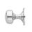 Designer Levers Ringed Mortice Door Knob Pair Polished Chrome 64mm