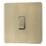 LAP  20A 16AX 1-Gang 2-Way Switch  Antique Brass with Colour-Matched Inserts
